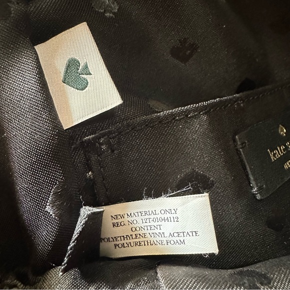 KATE SPADE BRIAR LANE QUILTED MINI CONVERTIBLE BACKPACK BLACK - Picture 7 of 7